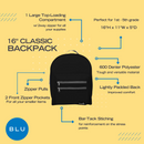 Wholesale 16" Classic Backpacks
