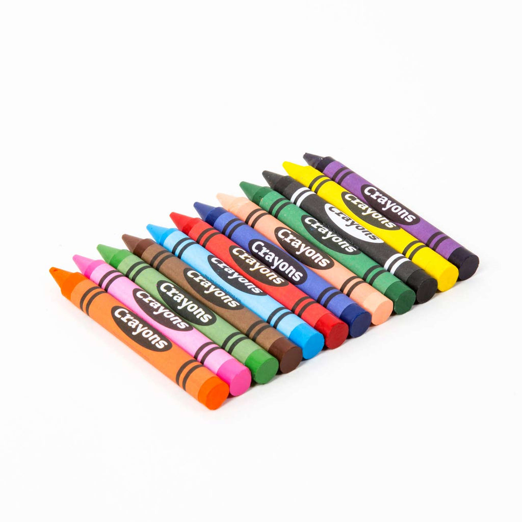 Premium Jumbo Crayons Coloring Set, 12 Colors –