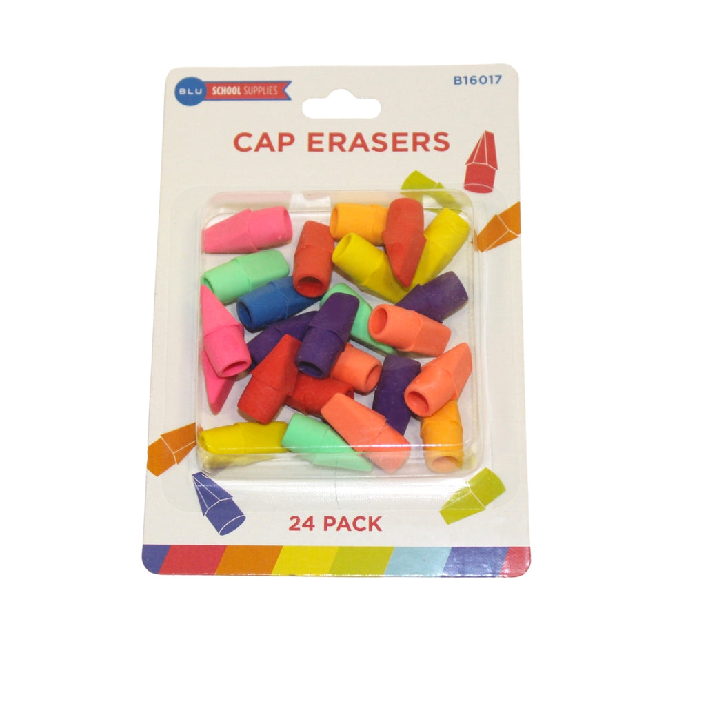 Helix Cap Eraser, Assorted Colors, Bulk (14409-PK20)