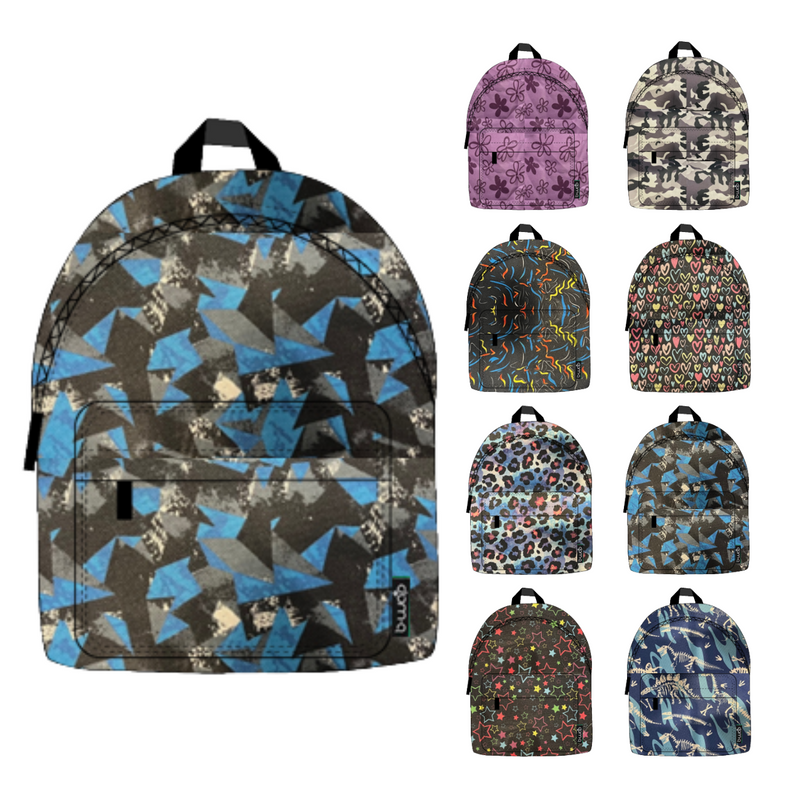 Wholesale 15" Economy Asst Pattern Backpacks