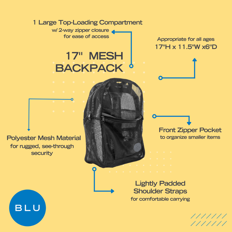 Wholesale 1st-5th Grade Deluxe Kit (62 Items per Kit) in 17" Mesh Backpack