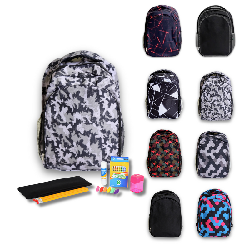 Wholesale Student Base Kit (21 Items per Kit) in 17" Intermediate Backpack