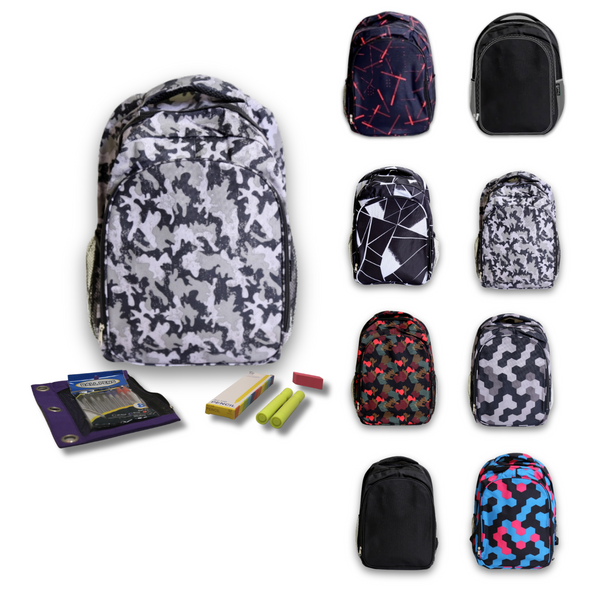 Wholesale 6th-12th Grade Base Kit (24 Items per Kit) in 17" Intermediate Backpack