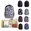 Wholesale 1st-5th Grade Deluxe Kit (62 Items per Kit) in 17" Intermediate Backpack