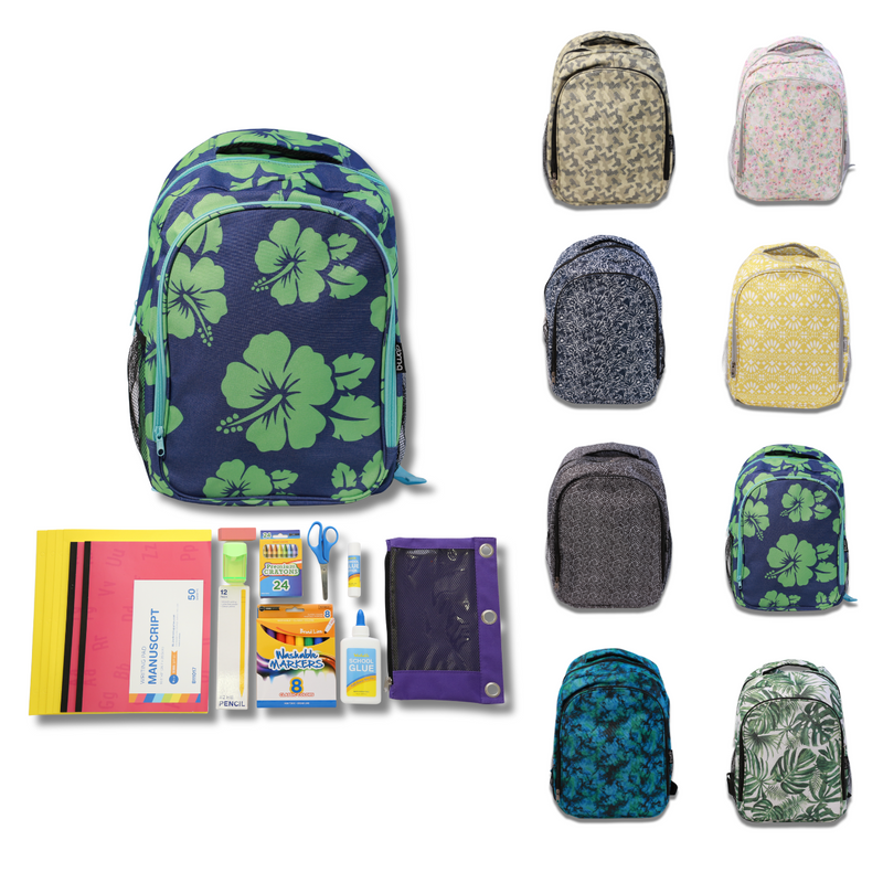 Wholesale PreK-Kindergarten Essentials Kit (49 Items per Kit) 17" Intermediate Backpack