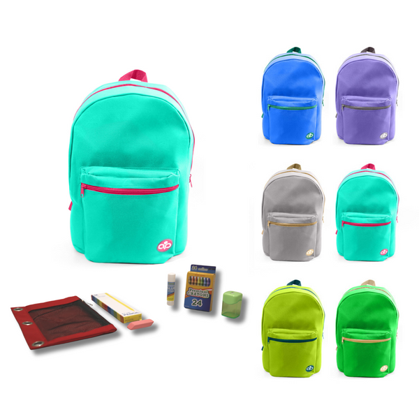 Wholesale PreK-5th Grade Base Kit (40 Items per Kit) in 17'' Standard Backpack