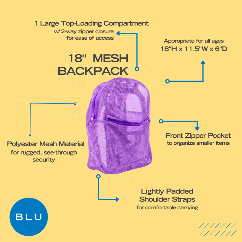 Wholesale Student Base Kit (21 Items per Kit) in 18'' Mesh Backpack