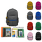 Wholesale 6th-12th Grade Deluxe Kit (46 Items per Kit) 18'' Assorted Color Territory Backpack Combos