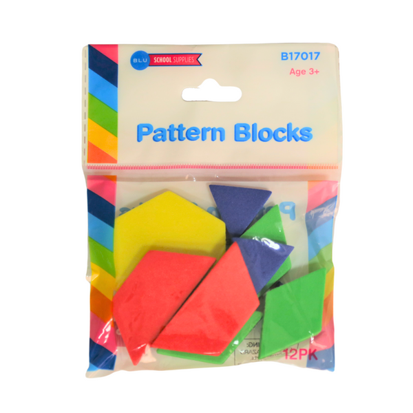 Wholesale Pattern Blocks, 12ct