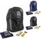 Black and Navy Mesh Backpack with Elementary School Supplies Kit