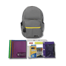 Cloudy Sunshine Backpack with Elementary School Supplies Kit