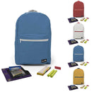 Cyan, Yellow, Maroon, White Backpacks with Elementary School Supplies Kit