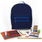 Deep Sea Blue Backpack with Elementary School Supplies Kit