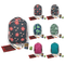Floral Collection Backpacks with Elementary School Supplies Kit