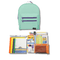 Mint Berry Backpack with Elementary School Supplies Kit