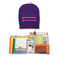 Purple Pink Backpack with Elementary School Supplies Kit