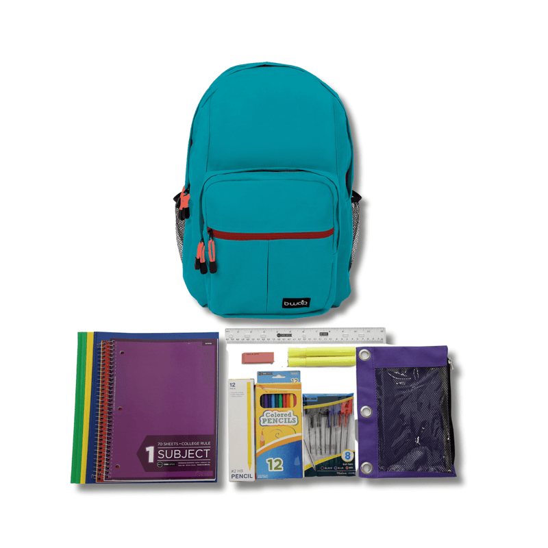 Santa Fe Sky Backpack with Elementary School Supplies Kit