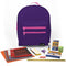 Tea Party Backpack with Elementary School Supplies Kit