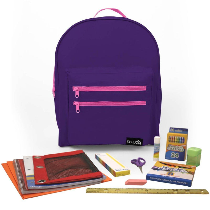 Tea Party Backpack with Elementary School Supplies Kit