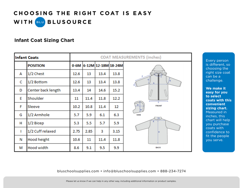 Wholesale Infant Boys Coats (12 Coats per Case), Assorted Colors