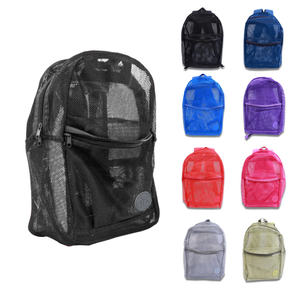 Wholesale 17" Mesh Backpacks Assorted Colors