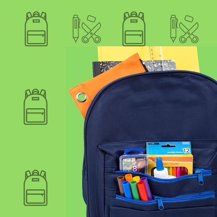 Pre filled top school backpacks