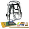 Clear Grey Camo Backpack with Elementary School Supply Kits