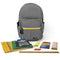 Cloudy Sunshine Backpack with Elementary School Supplies Kit