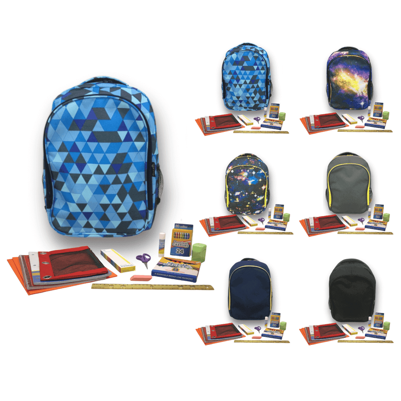 Cosmos Collection Backpacks with Elementary School Supplies Kit