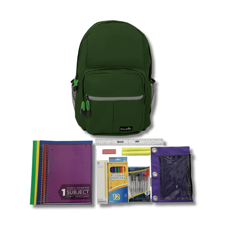 Forest Ranger Backpack with Elementary School Supplies