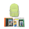 Lime Green Backpack with Elementary School Supplies