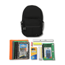 Midnight Black Backpack with Elementary School Supplies Kit 