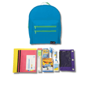 Mint Blue Green Backpack with Elementary School Supplies Kit