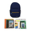 Navy Blue with Elementary School Supplies Kit