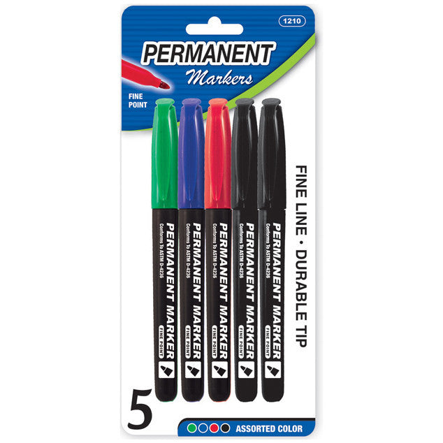  Wholesale School Supplies Assorted Colors Fine Point Permanent Markers Sold in Bulk