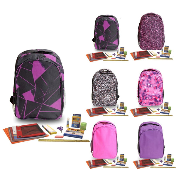 Wholesale 1st-5th Grade Essentials Kit (54 Items per Kit) in 17" Intermediate Backpack