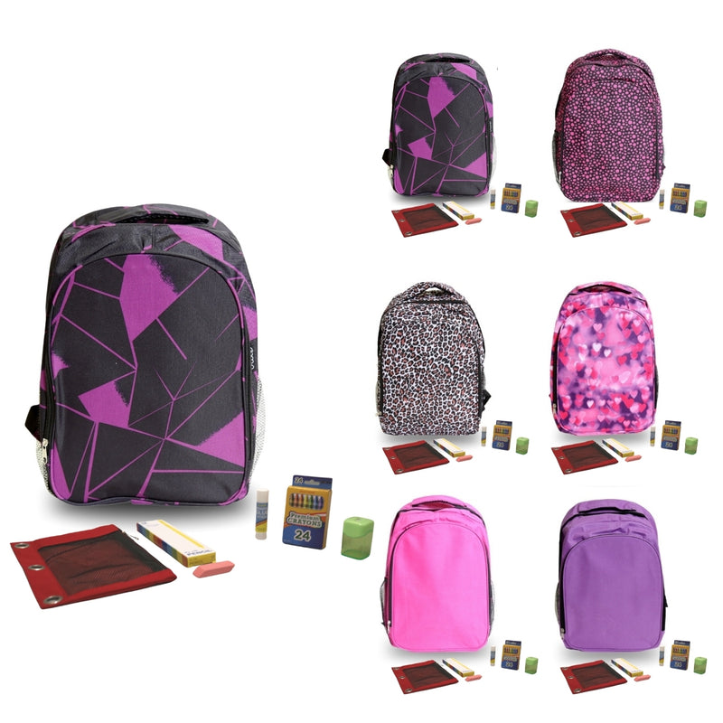 Wholesale PreK-5th Grade Base Kit (40 Items per Kit) in 17" Intermediate Backpack