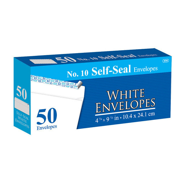 Self-Seal White Envelopes Sold in Bulk for School Supplies 