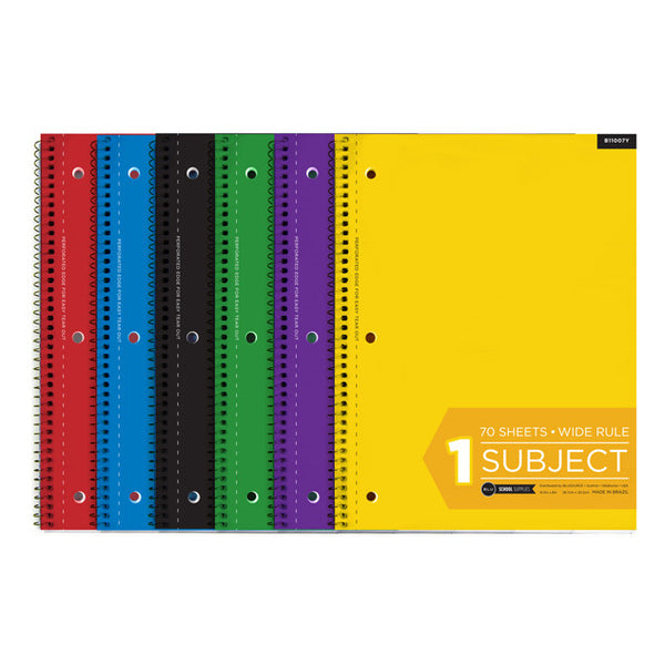 School Supply Bulk Spiral Notebooks
