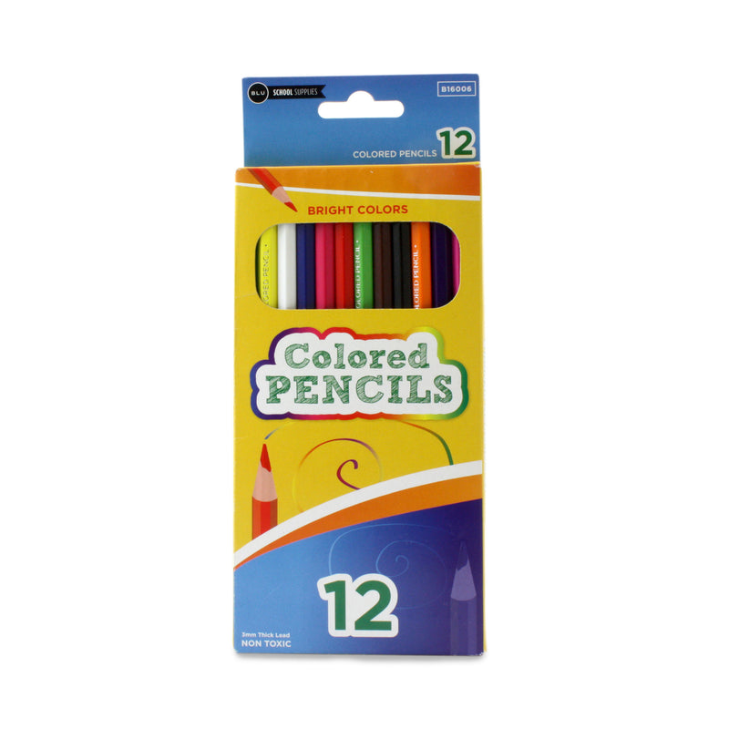 Wholesale Premium Colored Pencils, 12pk – BLU School Supplies