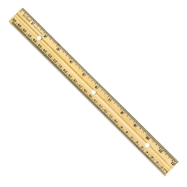 SZLFSX 60 Pack Wooden Ruler 12 inch Rulers Bulk Wood Measuring Ruler Office Ruler 2 Scale