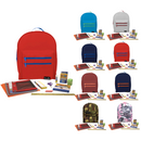 Wholesale 1st-5th Grade Essentials Kit (54 Items per Kit) in Asst 16'' Classic Backpack