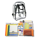 Wholesale 1st-5th Grade Deluxe Kit (62 Items per Kit) in 18" Clear Backpack
