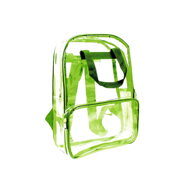 Green Wholesale 18 inch Clear Bulk Backpacks