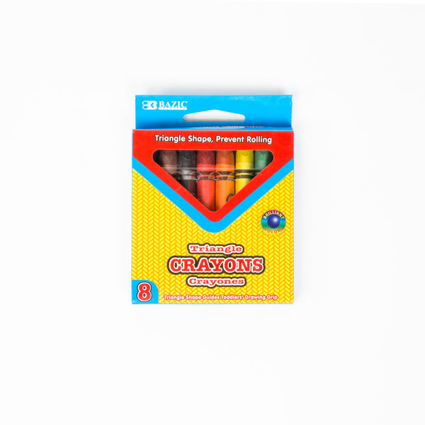 Wholesale Jumbo Triangle Crayons, 8pk – BLU School Supplies