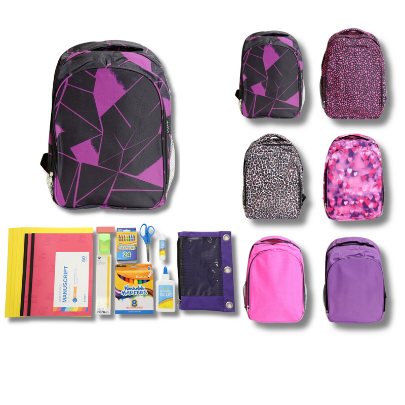Wholesale PreK-Kindergarten Essentials Kit (49 Items per Kit) 17" Intermediate Backpack