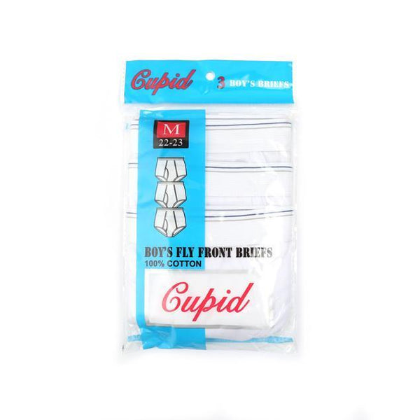 Cupid White Boys Briefs 22-23